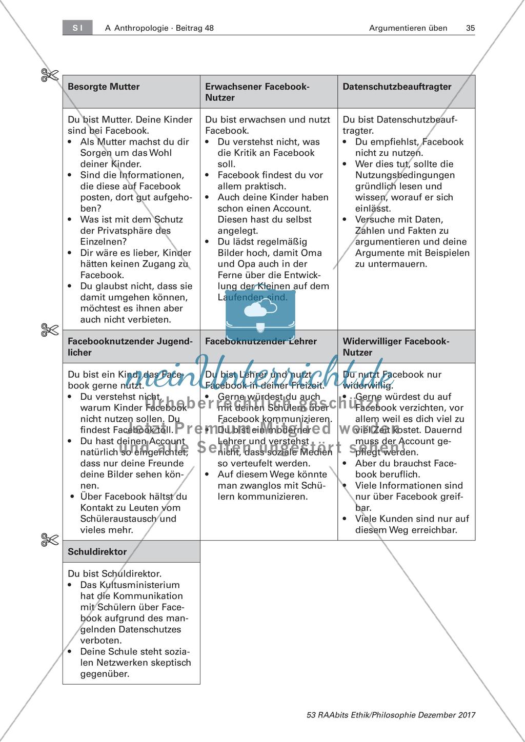 Argumentationsübungen: Ethische Entscheidungsfindung Preview 7
