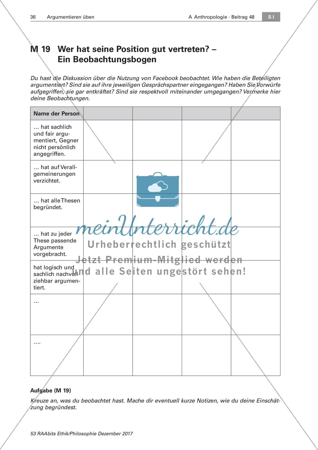 Argumentationsübungen: Ethische Entscheidungsfindung Preview 8