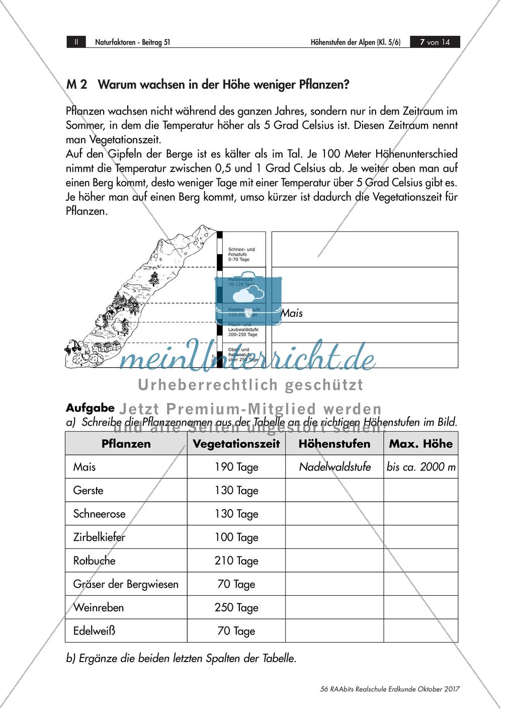 Die Höhenstufen der Alpen Preview 3