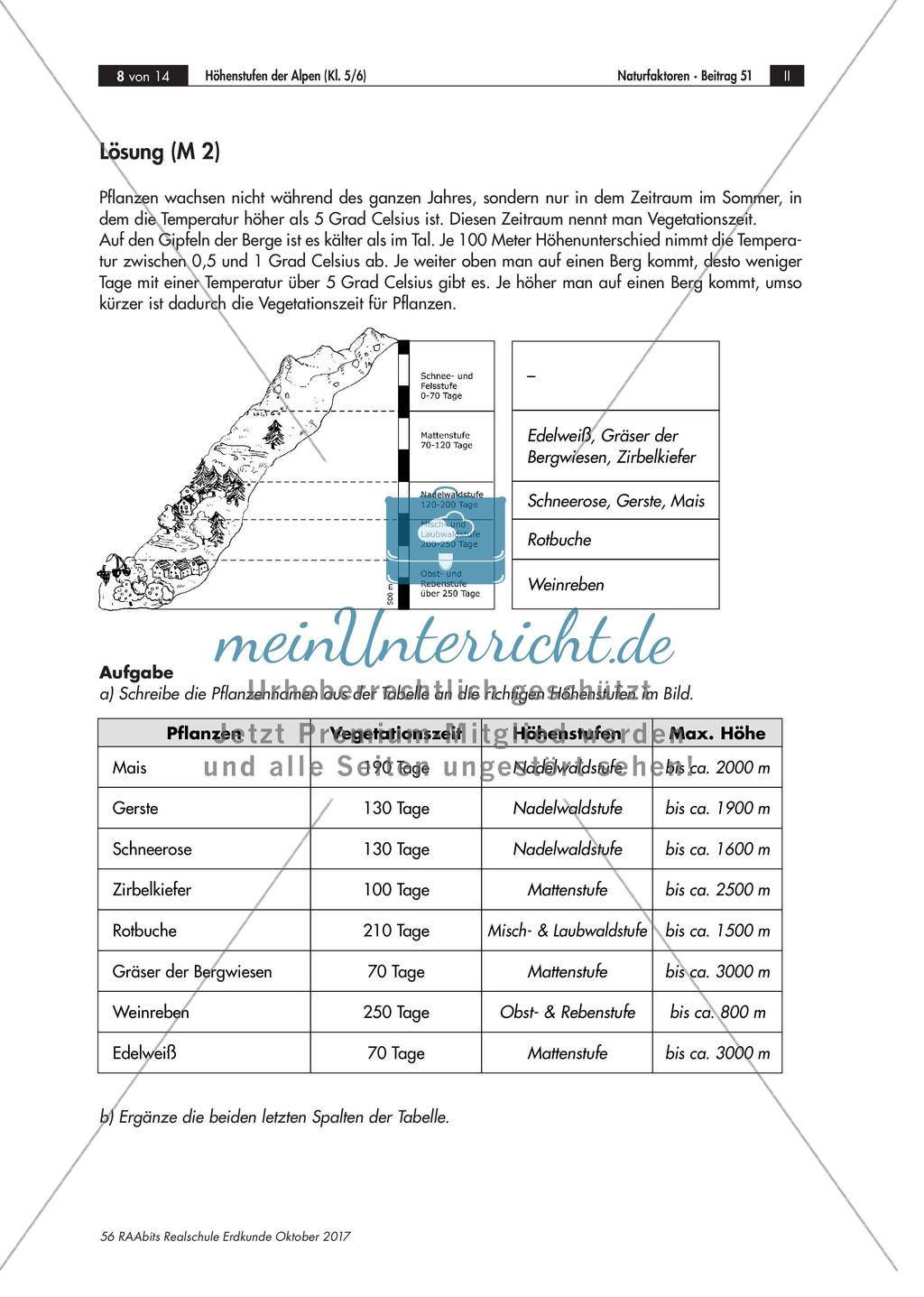 Die Höhenstufen der Alpen Preview 4