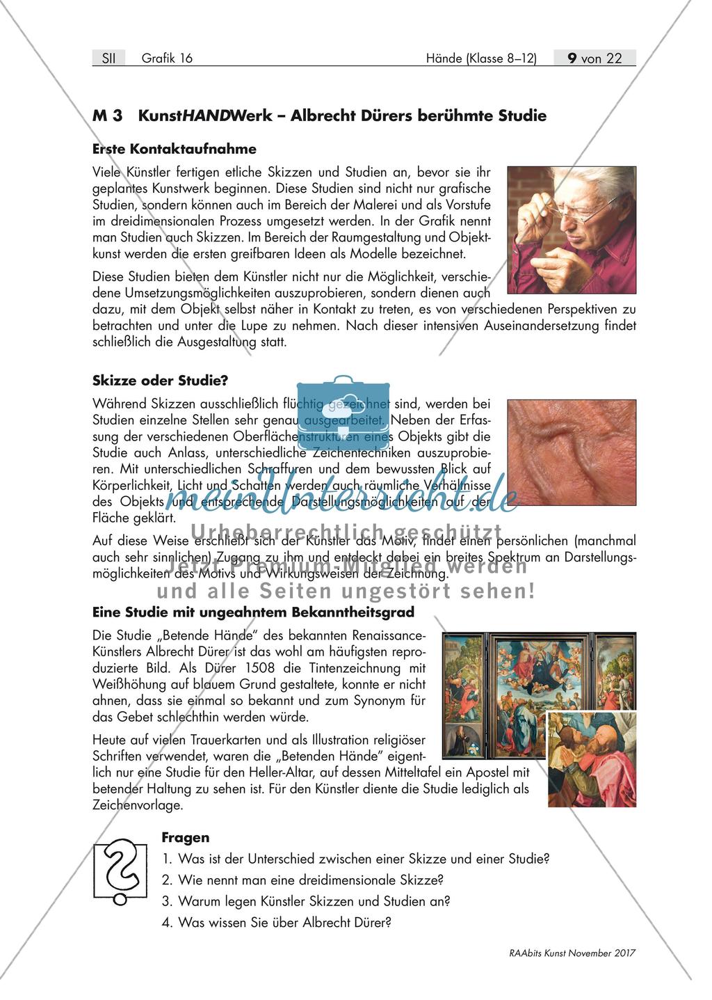Handstudien – Hände als Gestaltungsanlass Preview 4