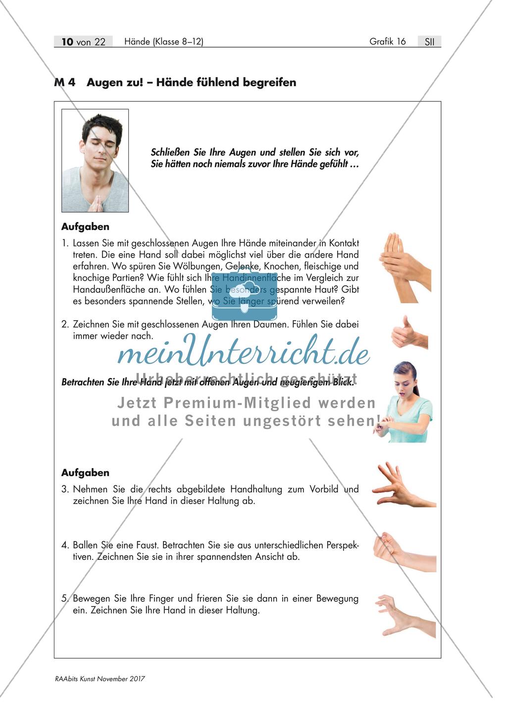 Handstudien – Hände als Gestaltungsanlass Preview 5