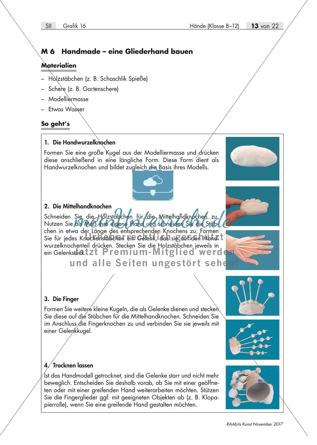 Aufbau der Hand – Hände als grafischer Gestaltungsanlass Preview 3