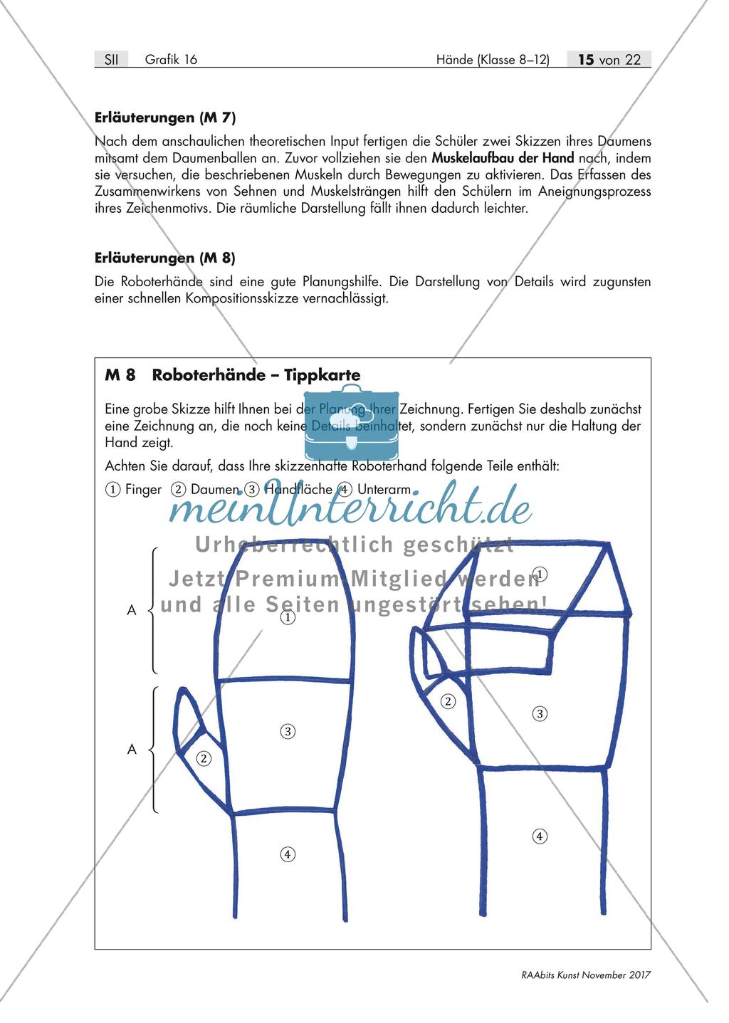 Aufbau der Hand – Hände als grafischer Gestaltungsanlass Preview 5