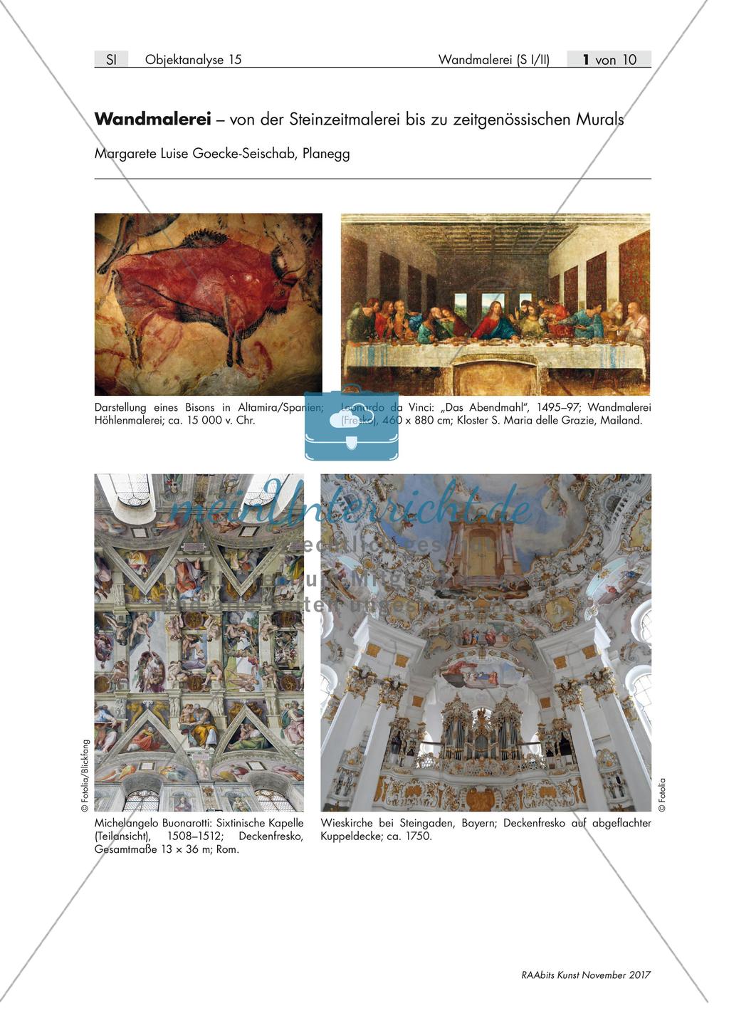 Wandmalerei - Von der Steinzeit bis zu zeitgenössischen Murals Preview 1