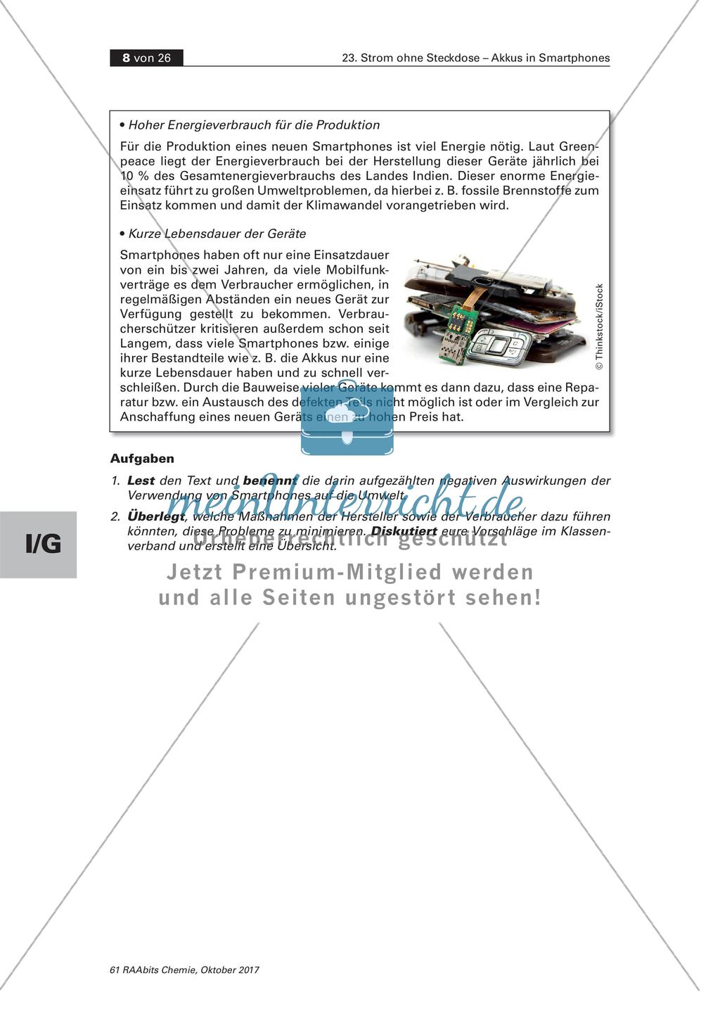 Chemische Energiequellen: Akkus in Smartphones Preview 3
