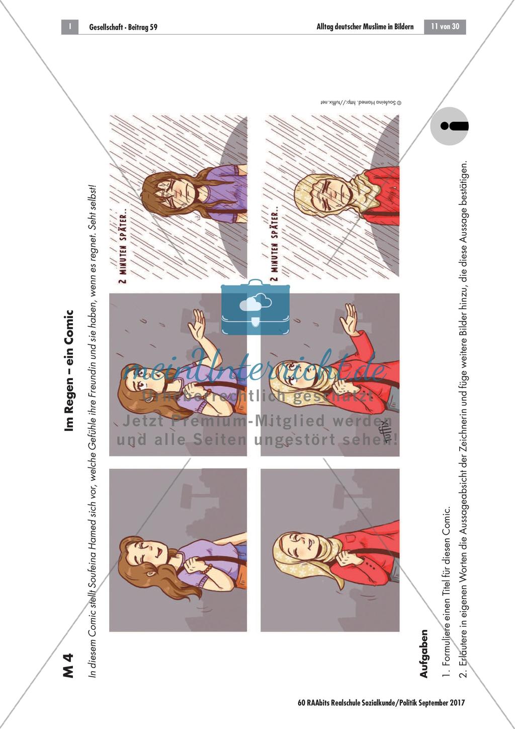 Alltag deutscher Muslime im Comic: Willkommenskultur versus Vorurteile Preview 3