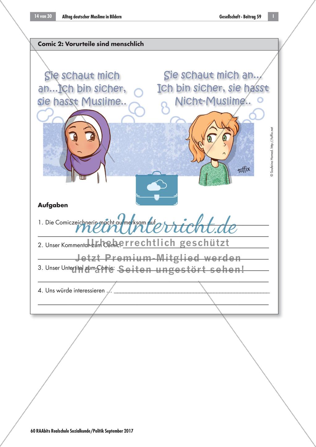 Alltag deutscher Muslime im Comic: Eine Comicrallye Preview 2