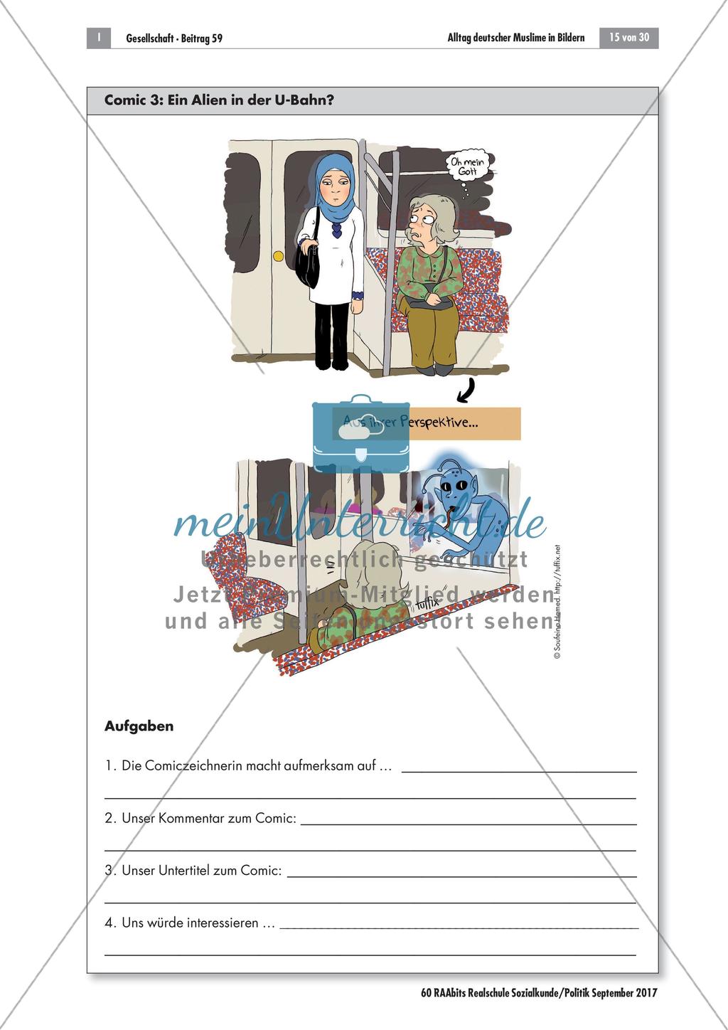 Alltag deutscher Muslime im Comic: Eine Comicrallye Preview 3