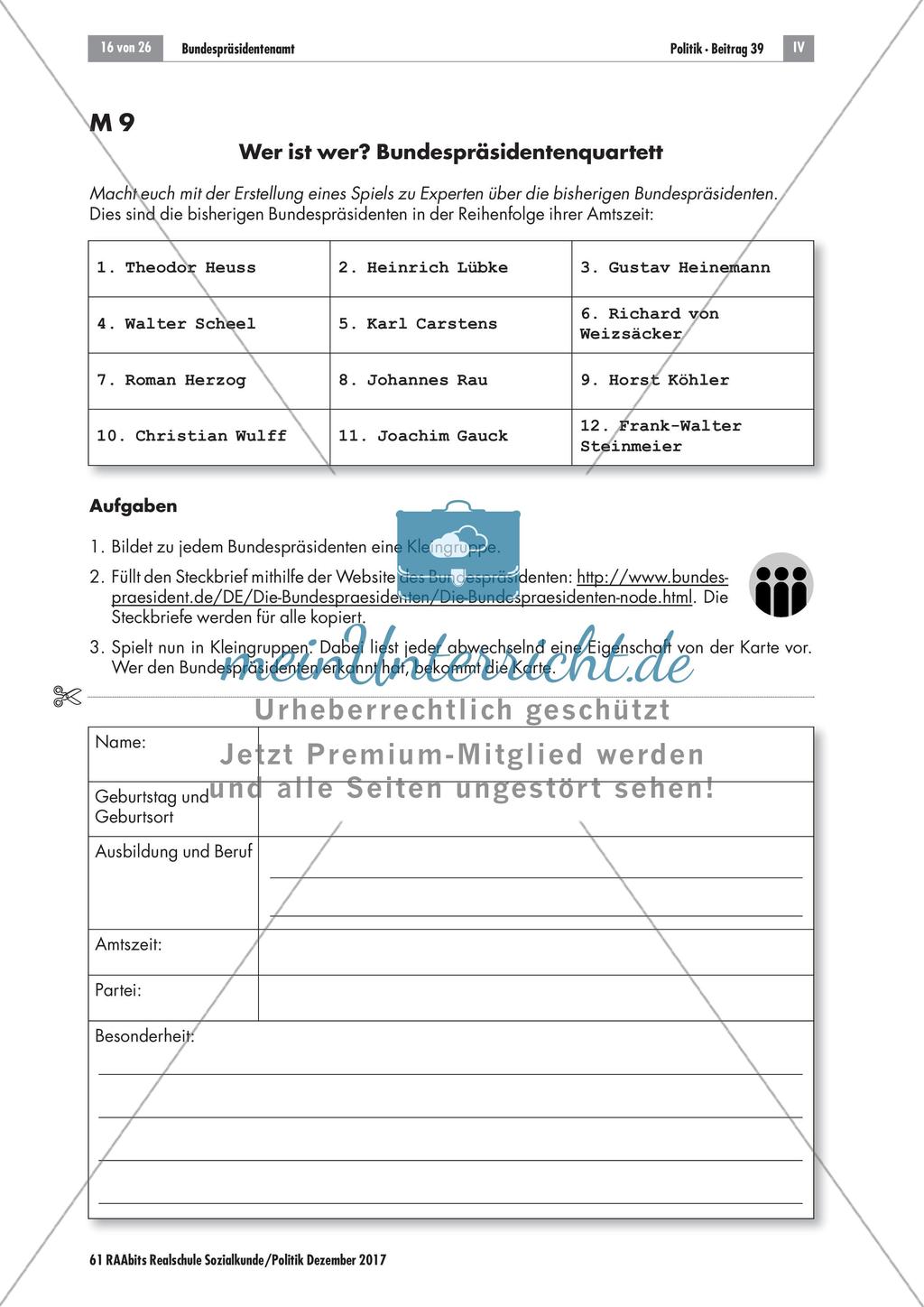 Das Bundespräsidentenamt Preview 10