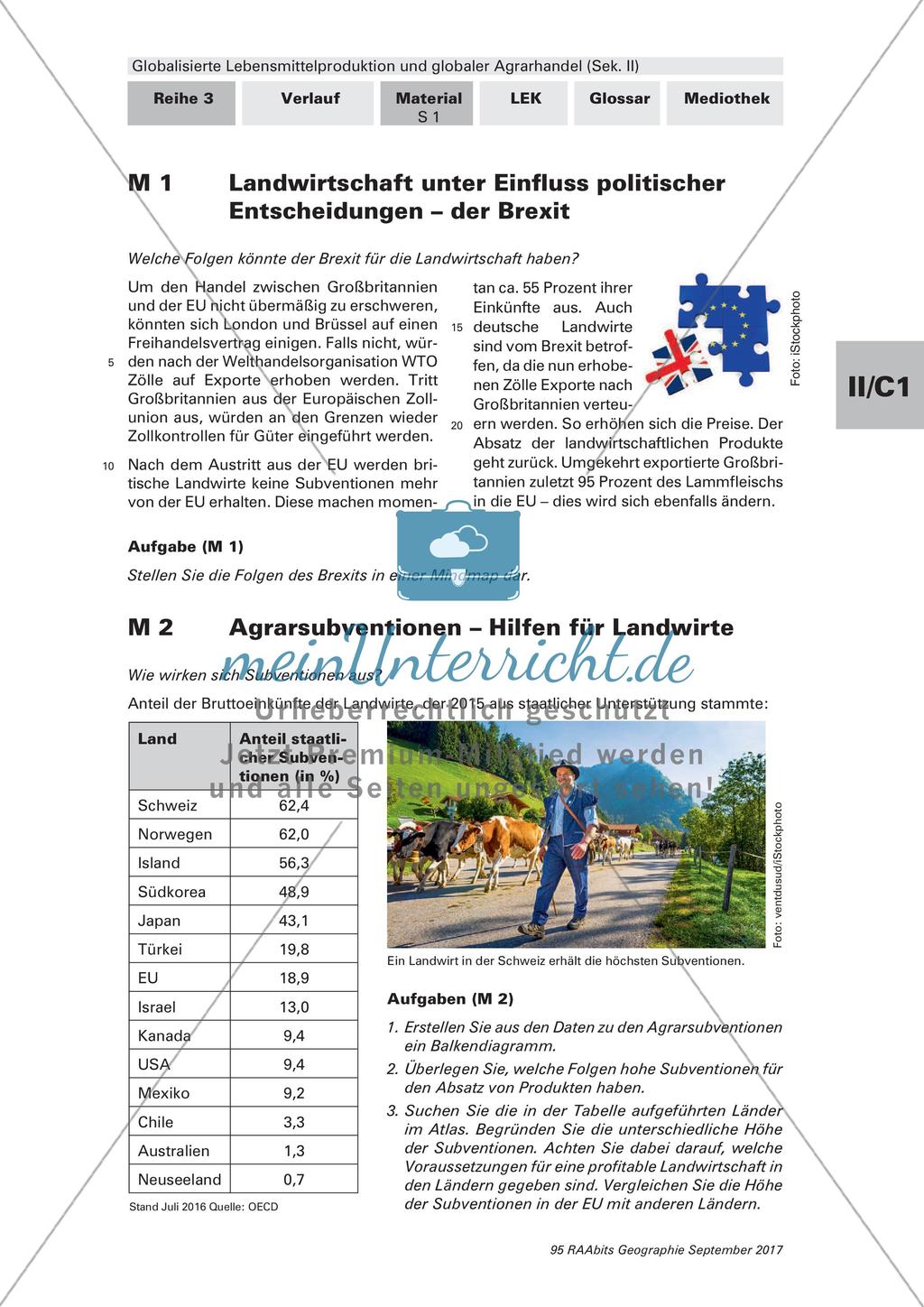 Bedeutung des globalen Handels mit Agrarprodukten Preview 1