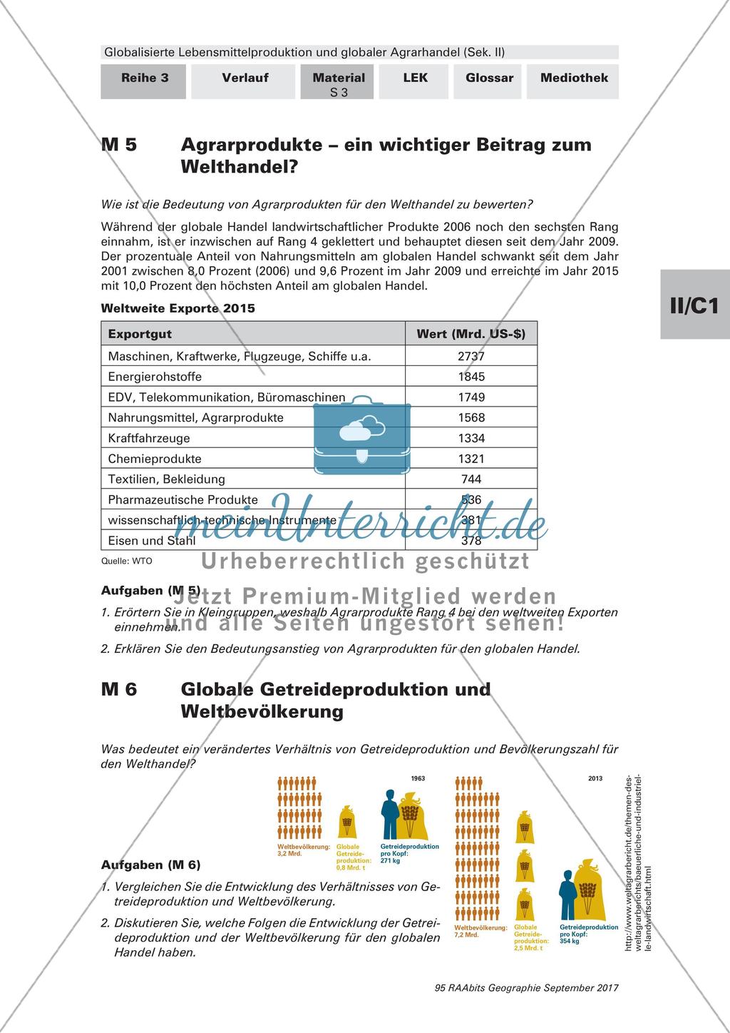 Bedeutung des globalen Handels mit Agrarprodukten Preview 3
