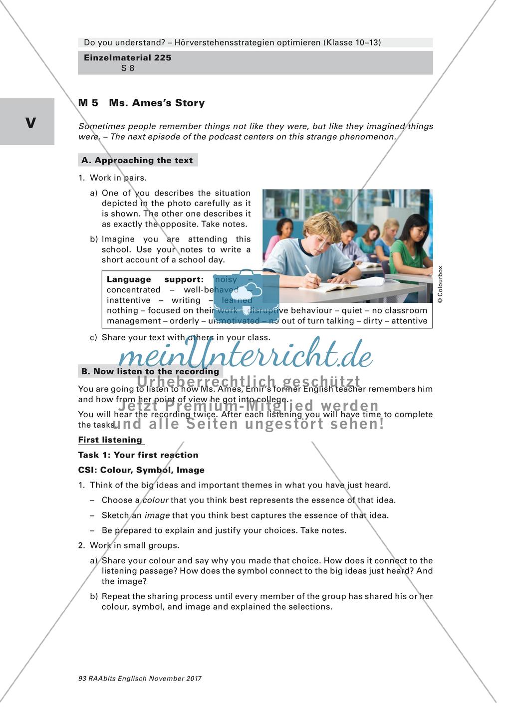 Listening Comprehension: Two Sides of a story Preview 1