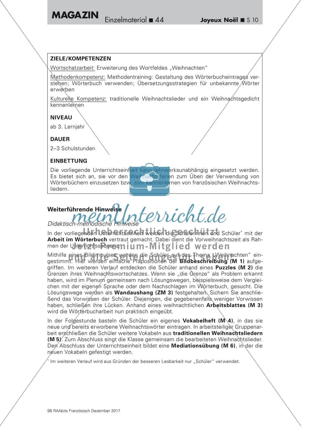 Wörterbucharbeit: Weihnachten Preview 10