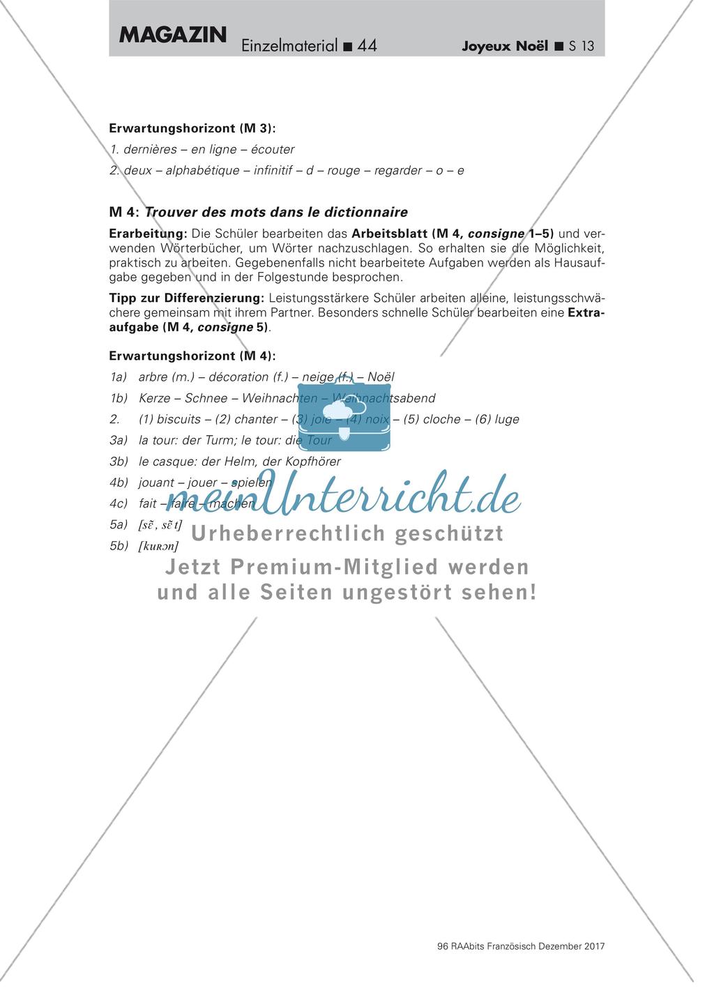 Wörterbucharbeit: Weihnachten Preview 13