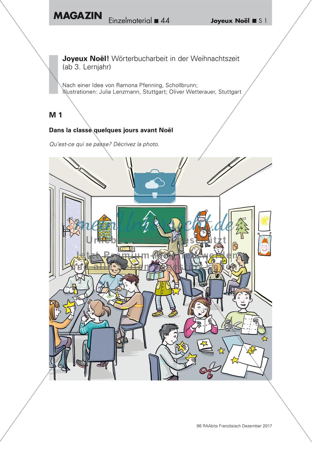 Wörterbucharbeit: Weihnachten Preview 1