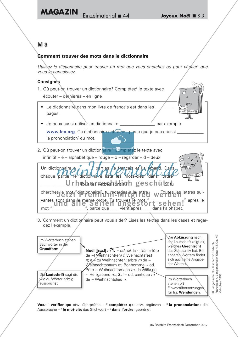 Wörterbucharbeit: Weihnachten Preview 3