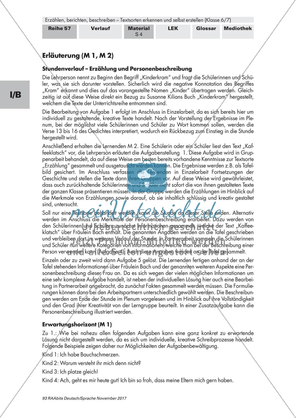Erstellen und Erkennen von Textsorten: Gedicht, Personenbeschreibung, Märchen, Erzählung Preview 4