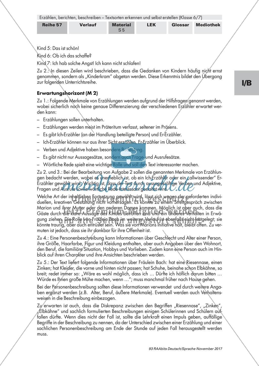 Erstellen und Erkennen von Textsorten: Gedicht, Personenbeschreibung, Märchen, Erzählung Preview 5
