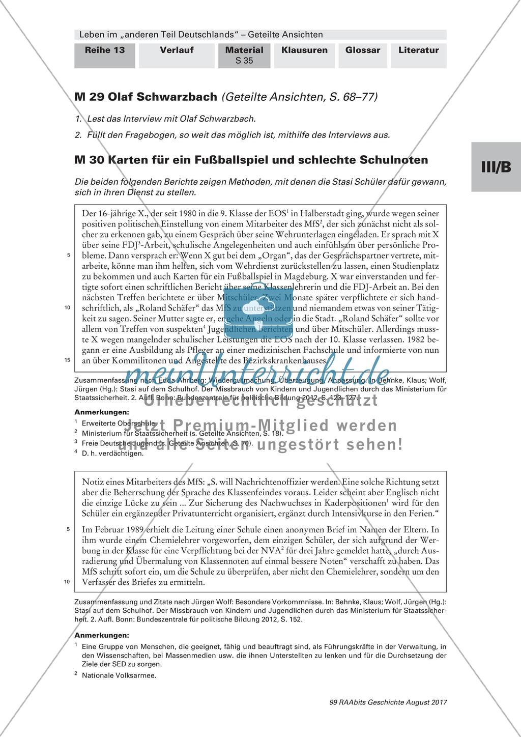 DDR: Stasi in der Schule Preview 1