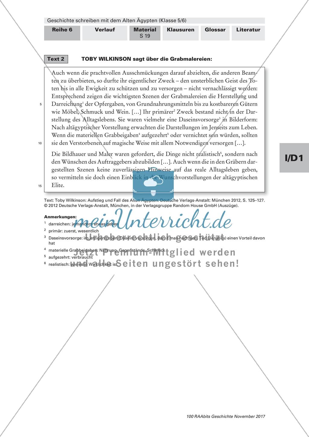 Grabmalereien – Alltagsquelle oder Wunschvorstellung? Preview 2