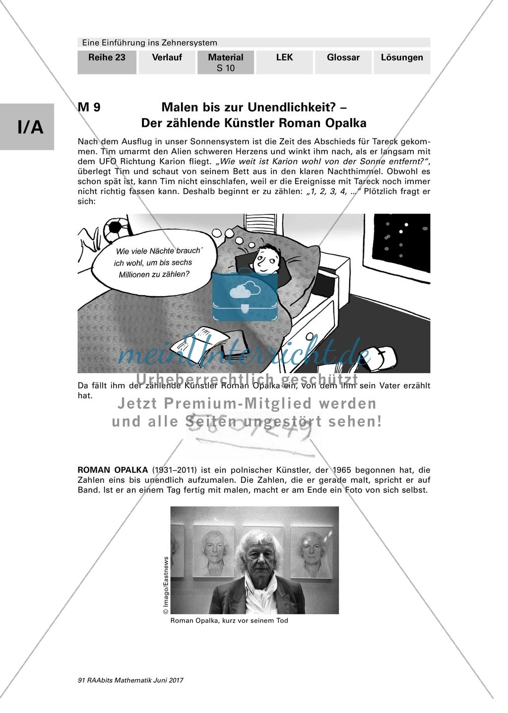 Einführung ins Zehnersystem: Arbeitsblätter Preview 10