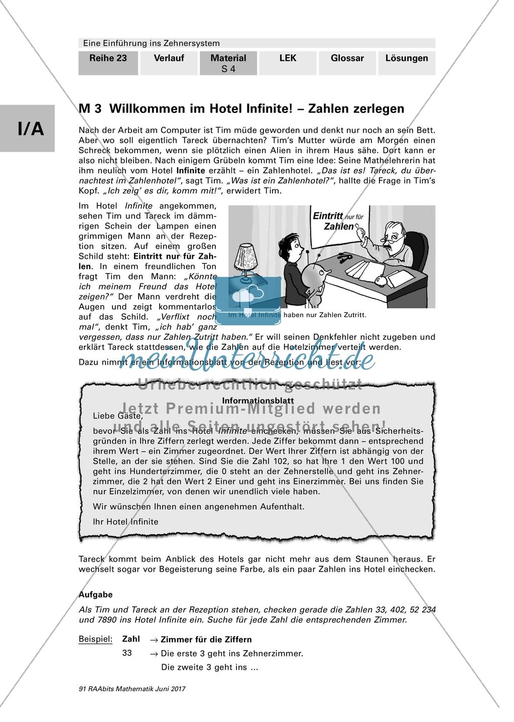 Einführung ins Zehnersystem: Arbeitsblätter Preview 4