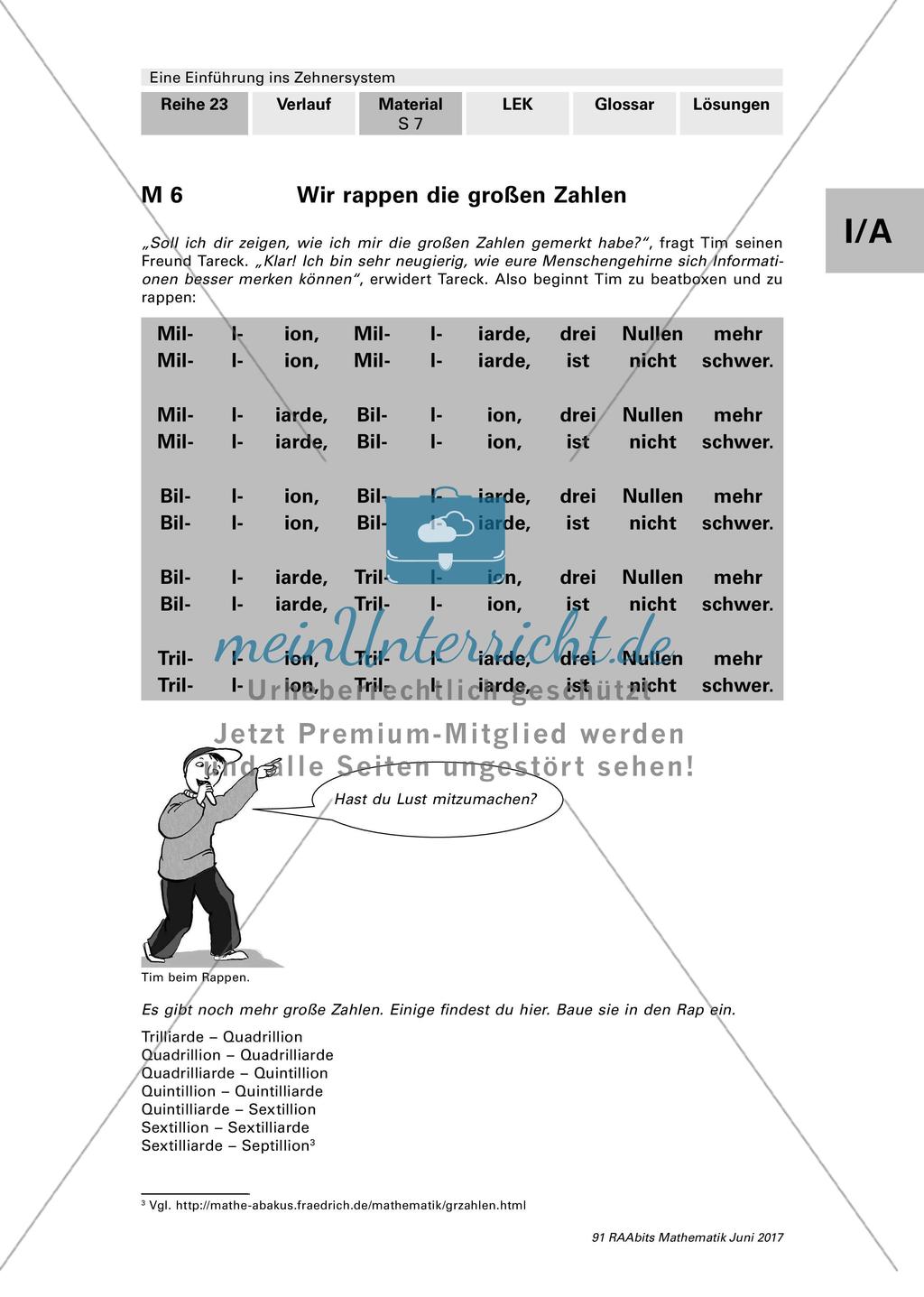 Einführung ins Zehnersystem: Arbeitsblätter Preview 7