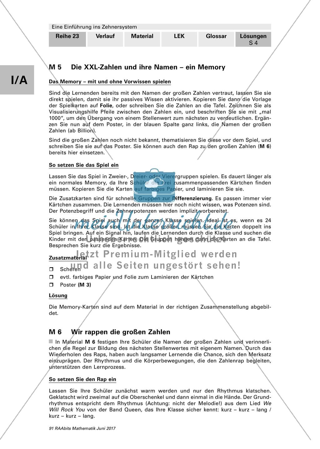 Einführung ins Zehnersystem: Lösungen Preview 4