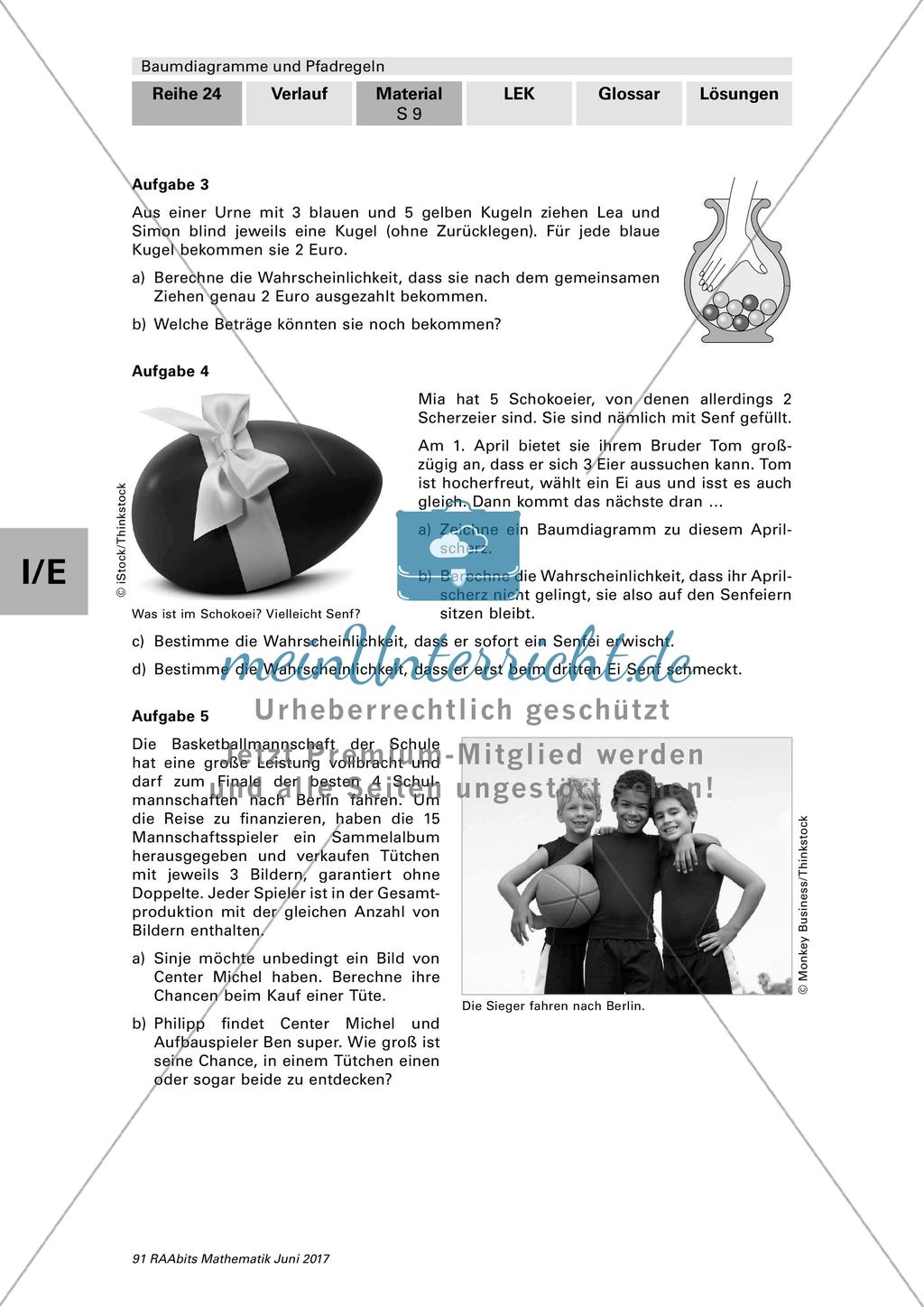 Die Pfadregeln in mehrstufigen Zufallsexperimenten Preview 4