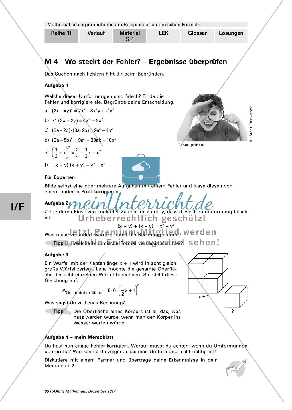 Begründung und Argumentation bei mathematischen Beweisen Preview 4