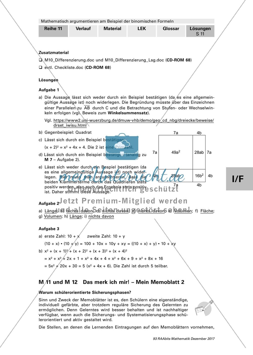 Lösungen und Hinweise zum Einsatz Preview 11