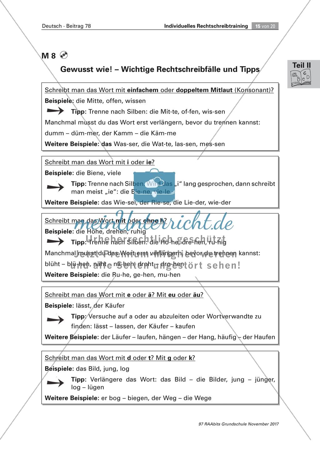 Individuelles Rechtschreibtraining Preview 15
