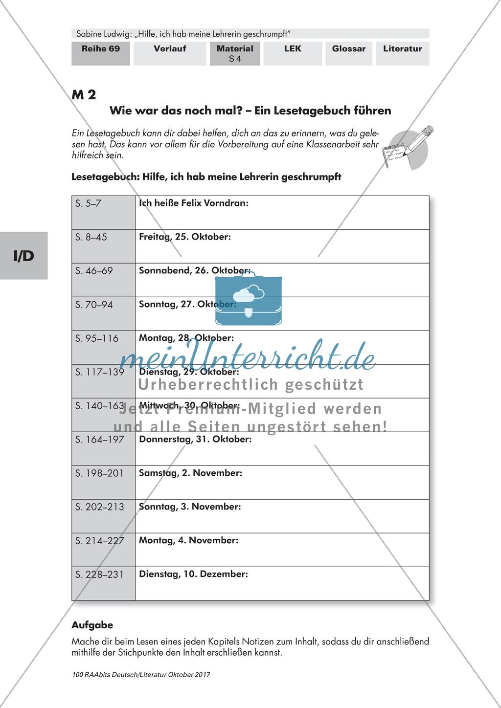 Literaturkartei zum Buch: Hilfe, ich habe meine Lehrerin geschrumpft Preview 3