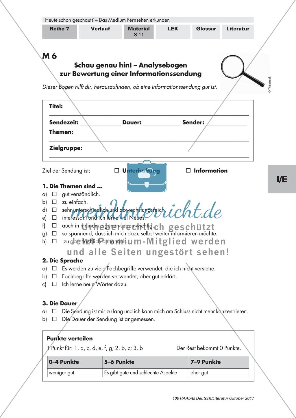 Das schaue ich gern - Unterschiedliche Arten von Fernsehsendungen Preview 4