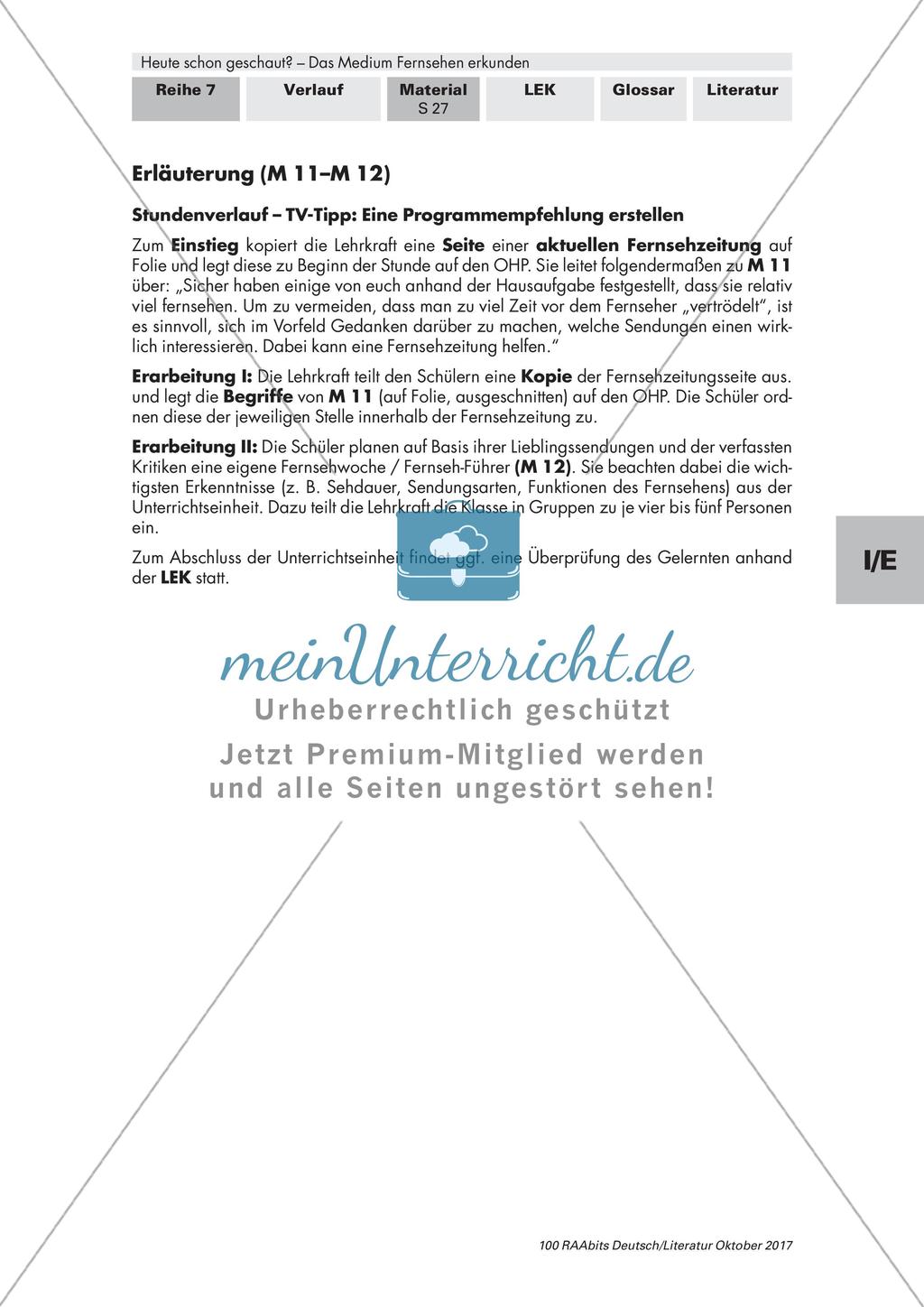 TV- Tipp - Eine Programmempfehlung erstellen Preview 2