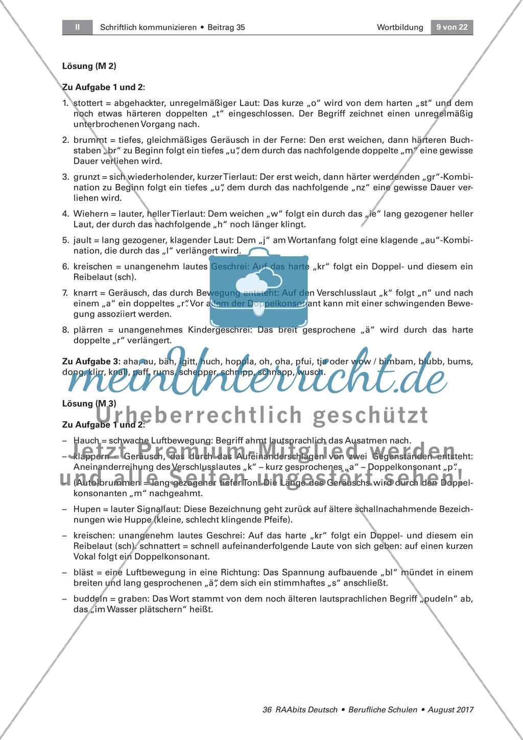 Lautmalerei: eine Form der Wortbildung Preview 5