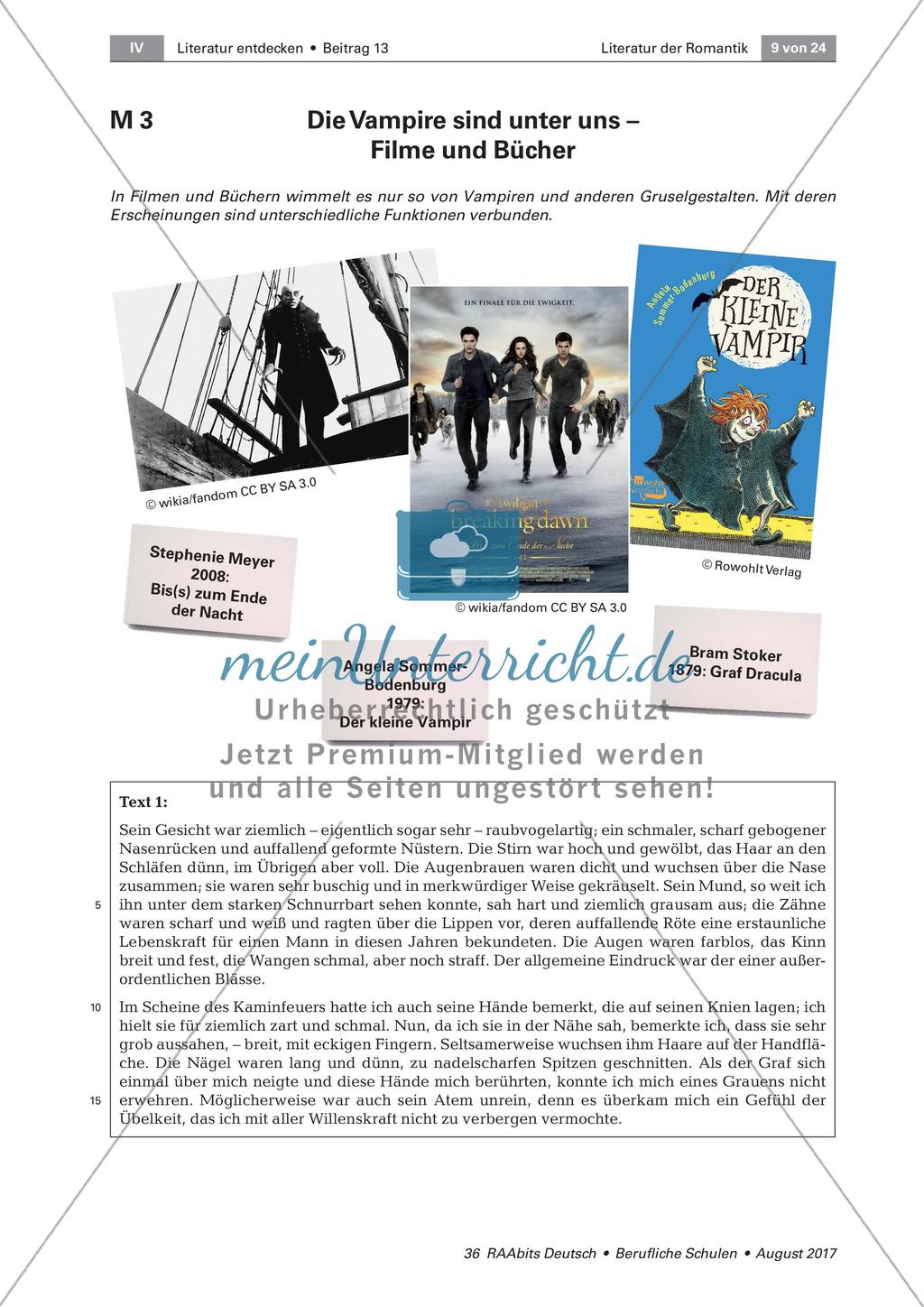 Der Vampir als literarisches Motiv Preview 4