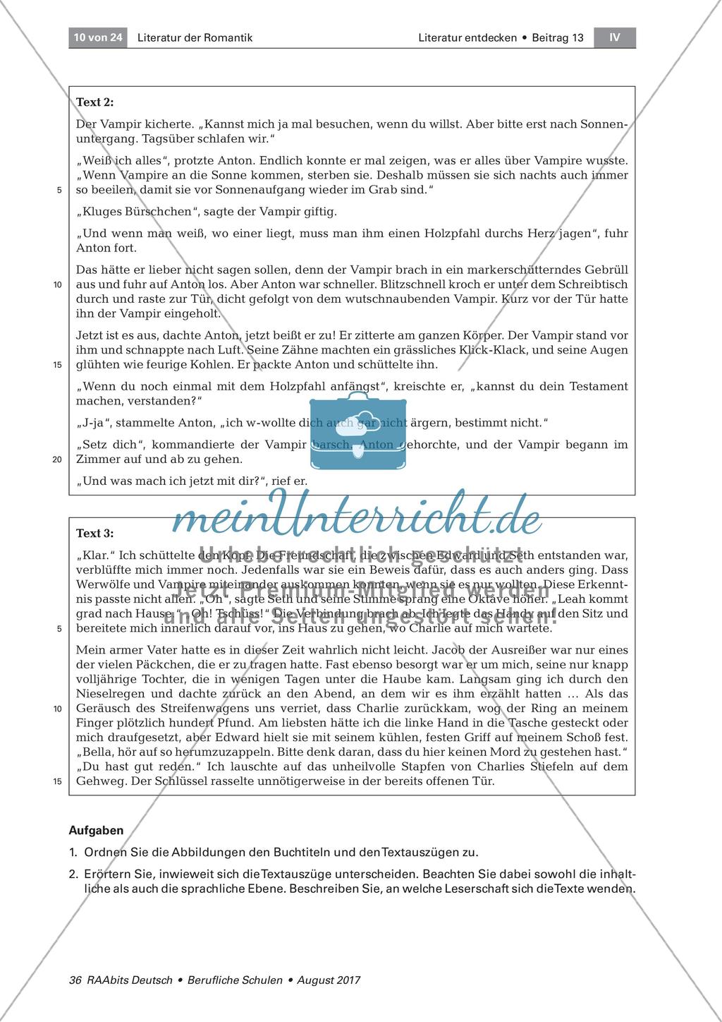 Der Vampir als literarisches Motiv Preview 5