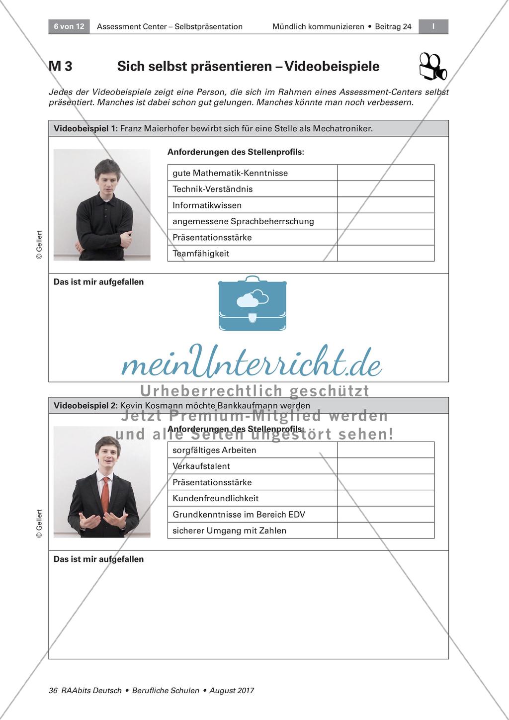 Bewerbertraining: Sich selbst präsentieren Preview 6