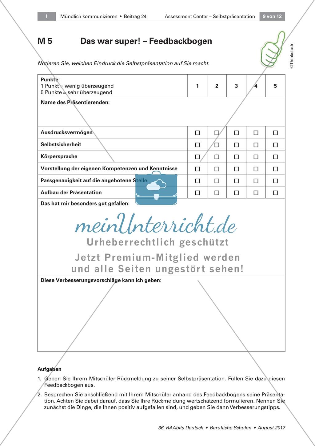 Bewerbertraining: Sich selbst präsentieren Preview 9