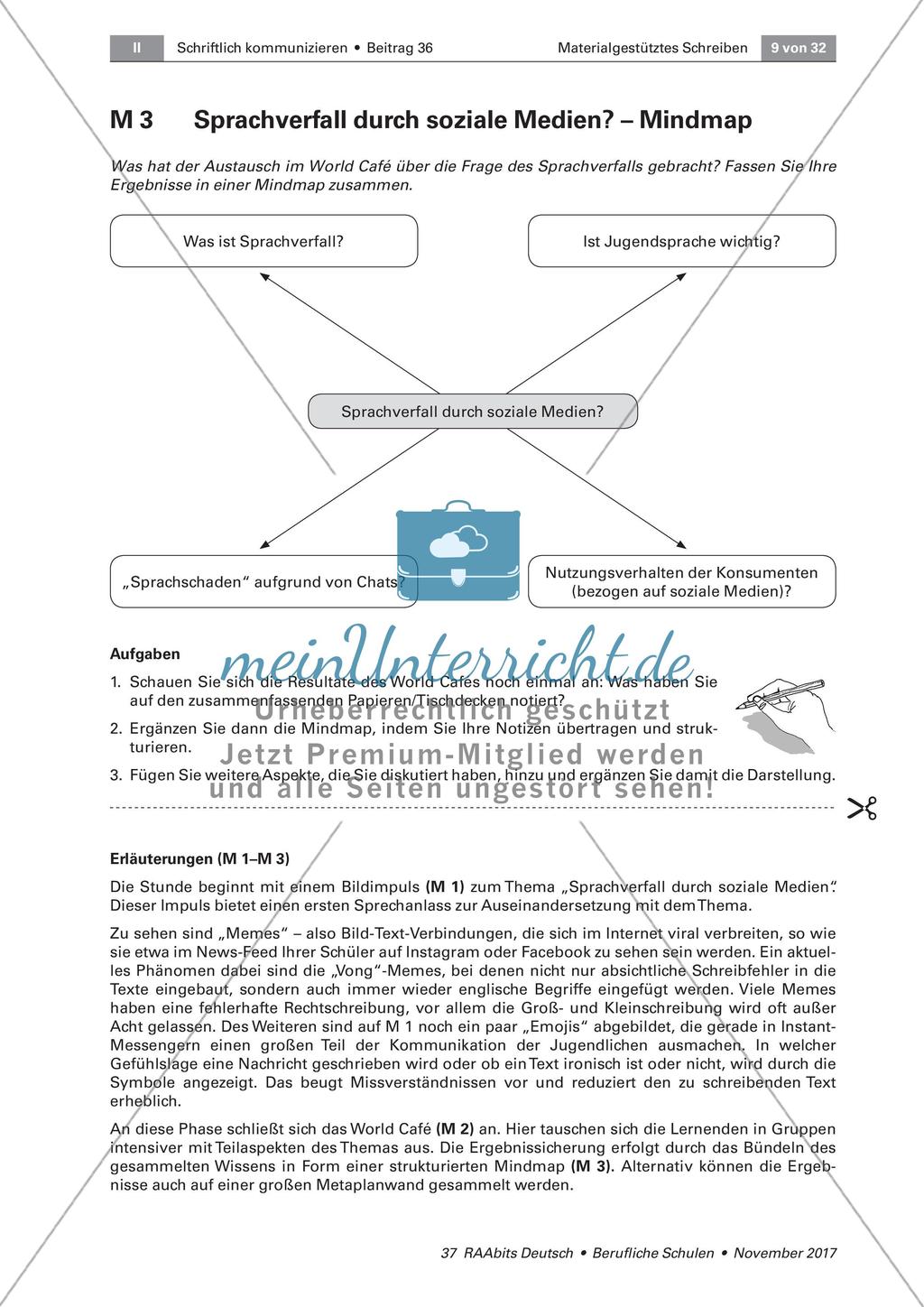 Der Zusammenhang von Sprachverfall und sozialen Medien Preview 3