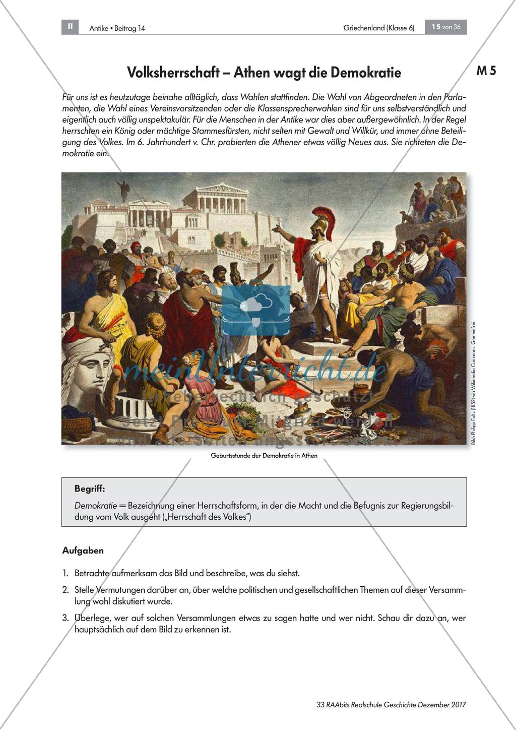 Die Regierung im 6. Jahrhundert v. Chr. in Athen Preview 1