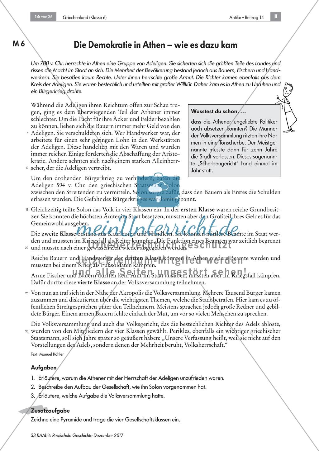 Die Regierung im 6. Jahrhundert v. Chr. in Athen Preview 2