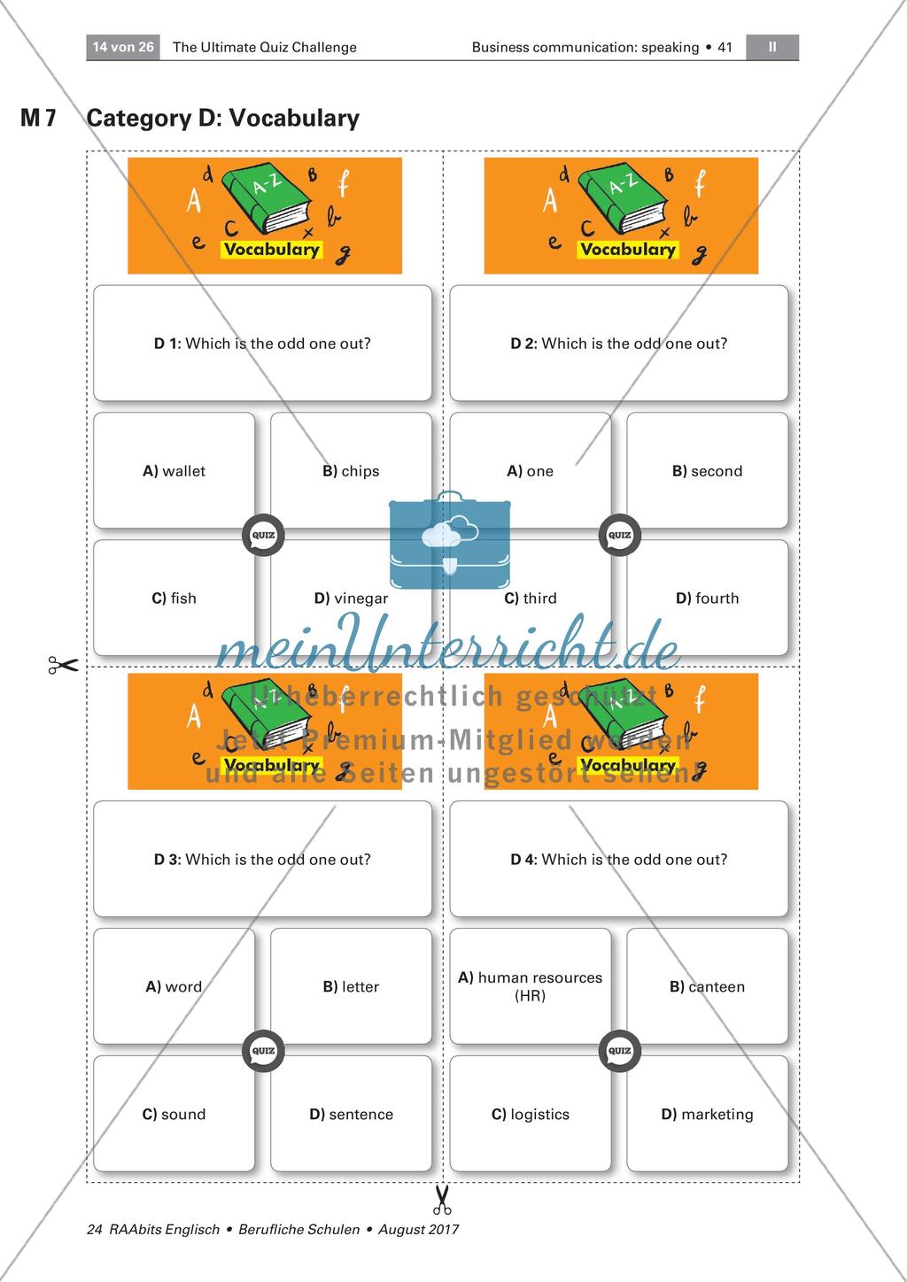 Lernspiel: Wiederholung von Grammatik, Wortschatz und Landeskunde Preview 14