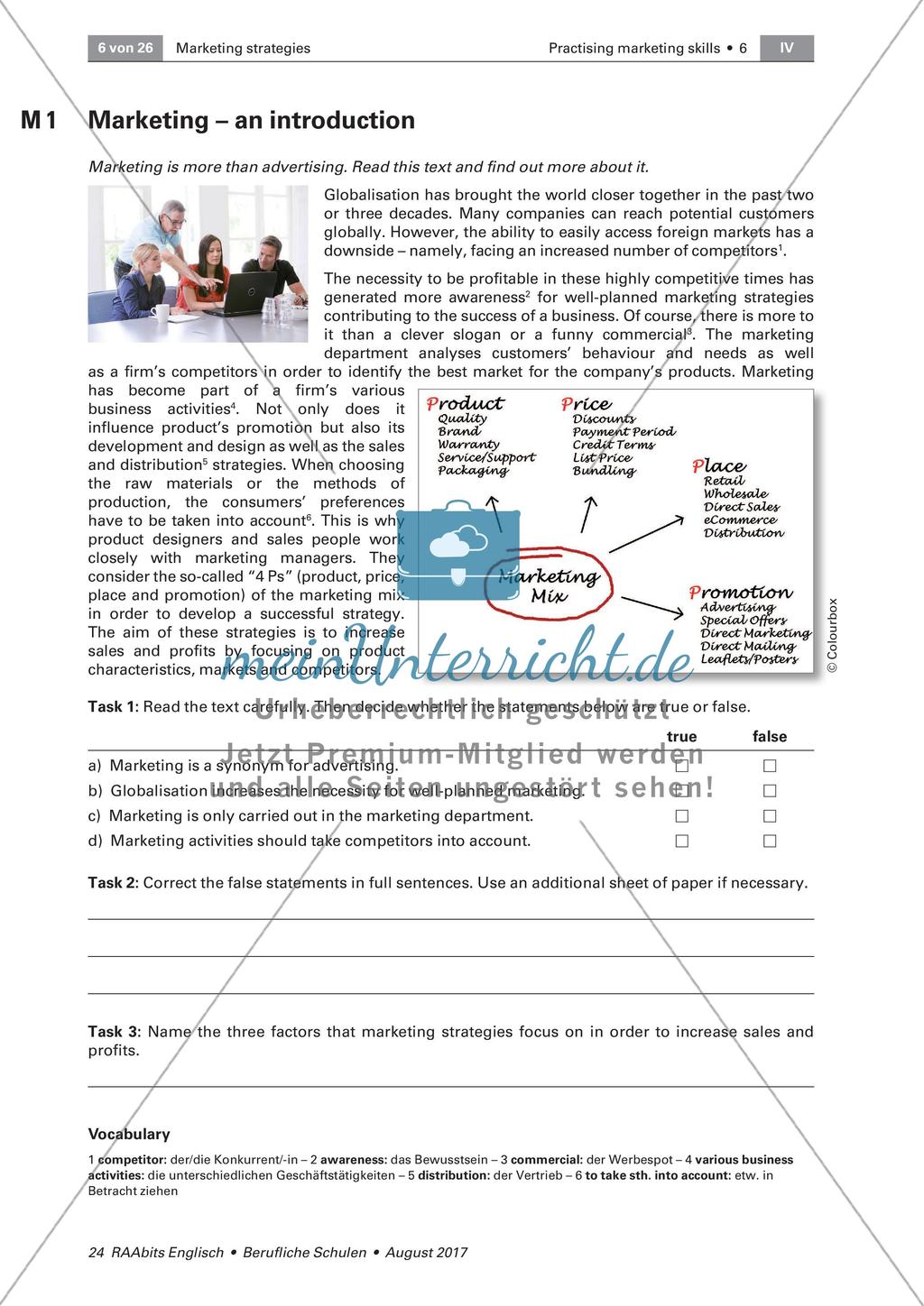 Marketing strategies: Ansoff Matrix Preview 1