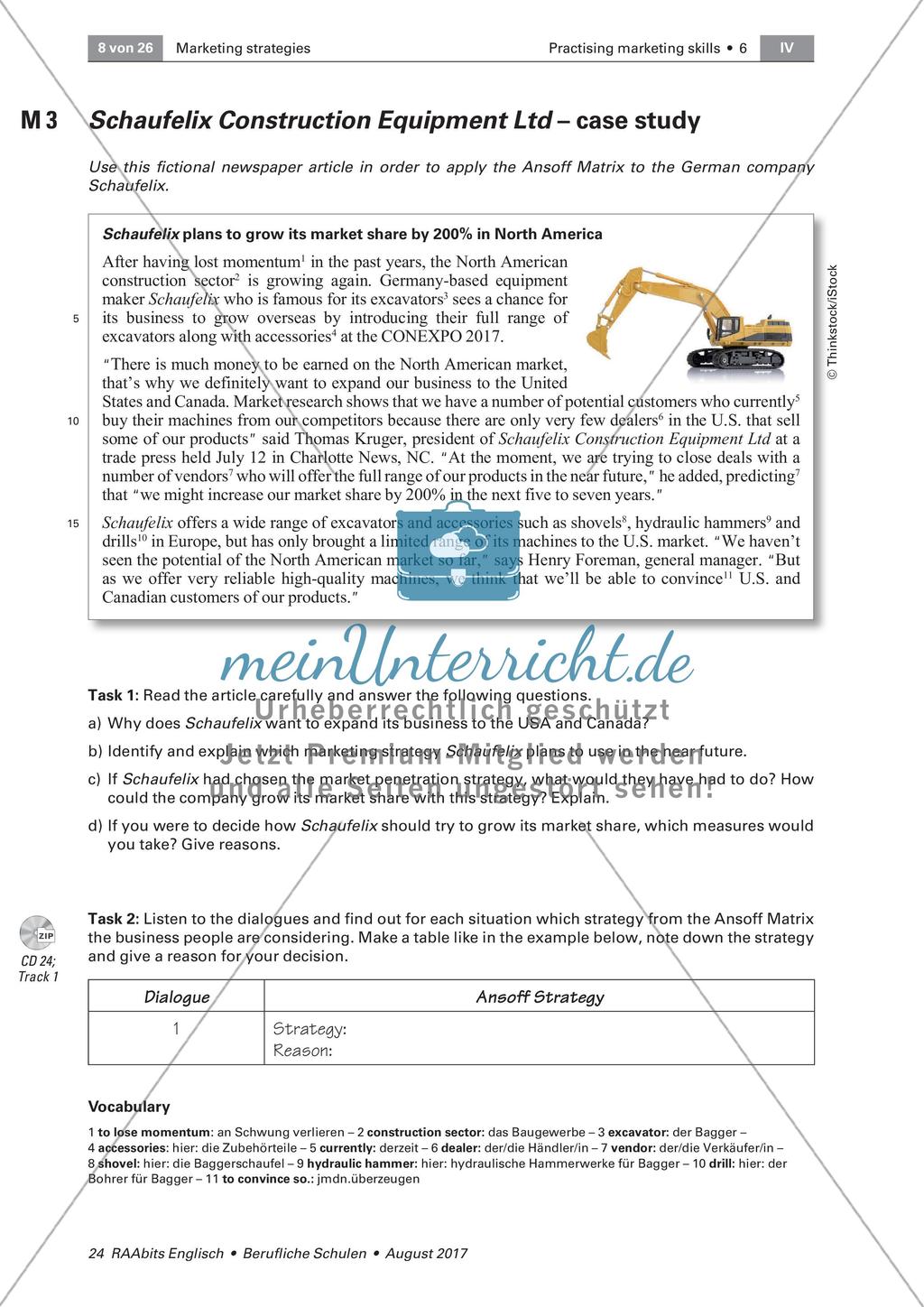 Marketing strategies: Ansoff Matrix Preview 3