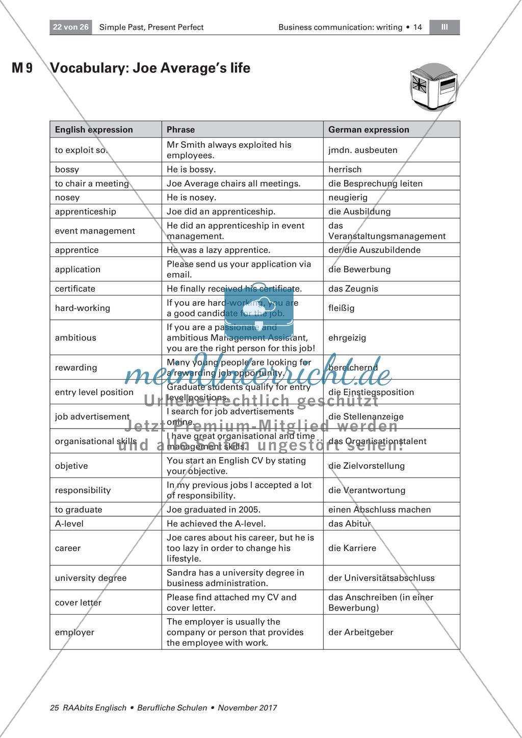Grammar: Unterscheidung Simple past und Present perfect - Dreifach differenziert Preview 7
