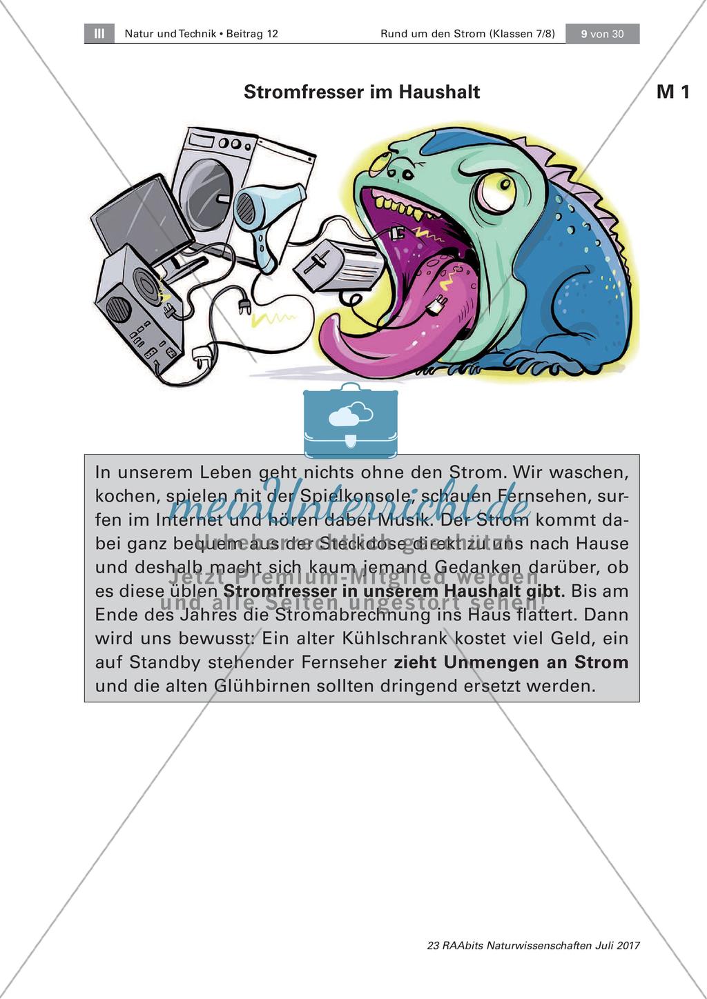 Elektrizität: Stromstärke und Spannung Preview 1