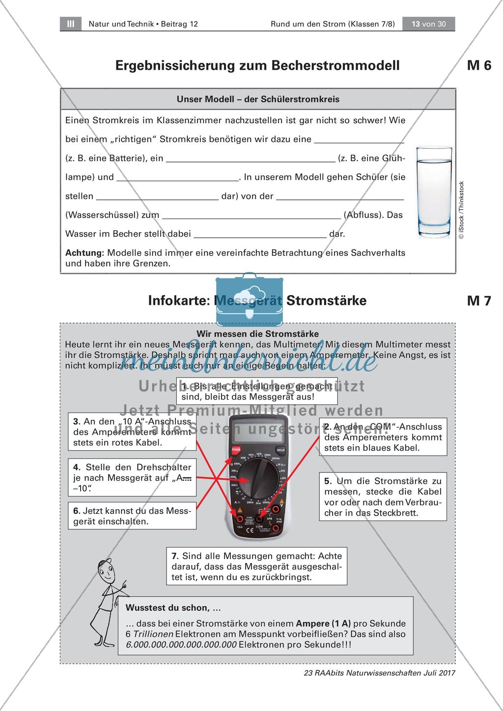 Elektrizität: Stromstärke und Spannung Preview 5